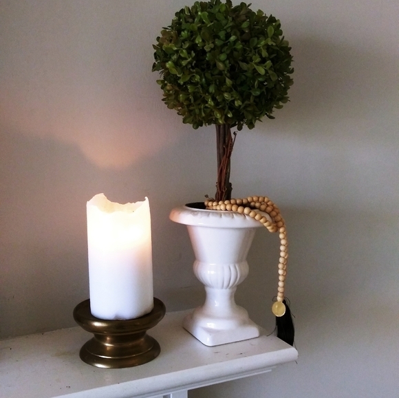 2/25$ Brass candle holder gold boho style home dc - Picture 1 of 6